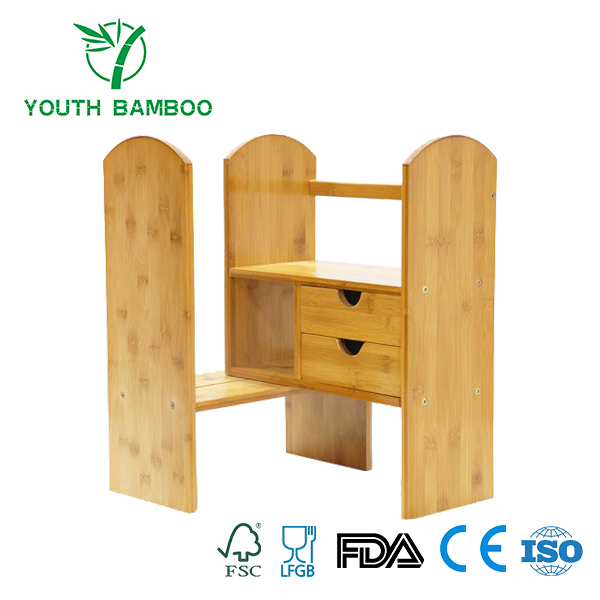  Bamboo Desktop Bookshelf Counter 