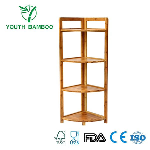Bamboo Corner Storage Shelf 