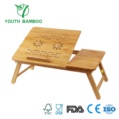 Bamboo Laptop Portable Desk With Vent