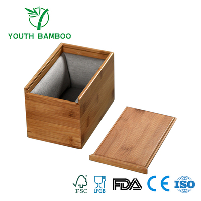 Bamboo Box Organizer With Sponge Pad